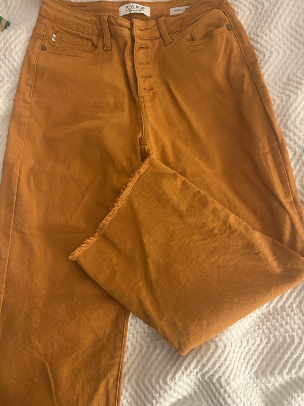 Judy Blue Men's Chino Pants in Mustard Orange